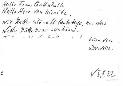 Gästebucheintrag eines Kindes